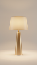 Luminária de mesa dourado champagne
