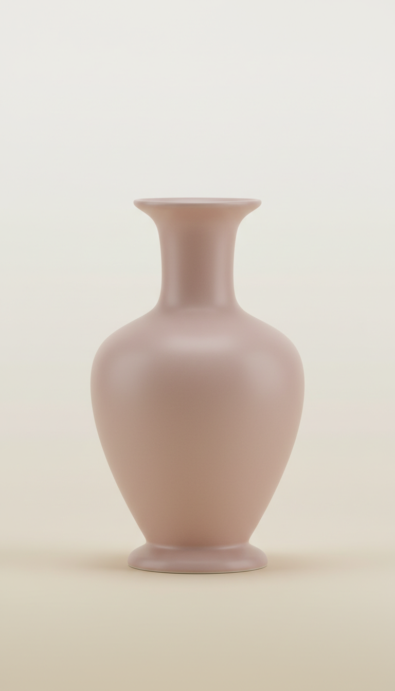 Vaso porcelana rosé blush