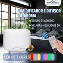 Umidificador Portátil 500ML Aromatizador Luz LED De 7 Cores Com Controle Remoto / Ambiente mais Agradável para Dormir